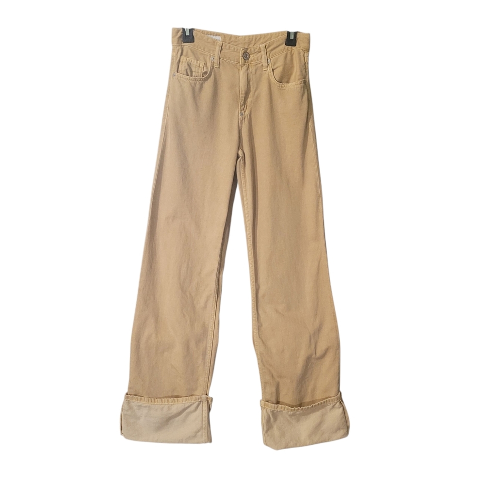 Zara wide leg cuffed jeans - 2.      N11